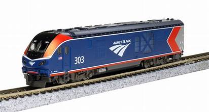 KATO Siemens ALC-42 Charger - Standard DC -- Amtrak #303 (Phase VI; blue, red, white, silver)