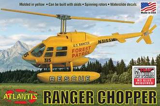 ATLANTIS 1/72 US Ranger Forest Patrol Rescue Helicopter