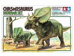 TAMIYA 1/35 Chasmosaurus Dinosaur Diorama Set