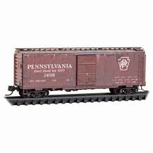 MICRO-TRAINS N Boxcar, 40' Single Door, PRR #24018 (Weathered)