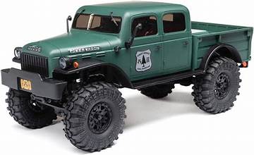 AXIAL SCX24 40's 4 Door Dodge Power Wagon Green