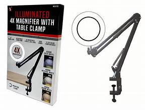 SE 4' 4x/1800 Lumen Swing Arm Magnifying Lamp