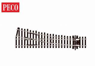 PECO HO Code 75 Turnout, Small Radius, Right - Electrofrog