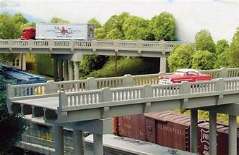 RIX HO Vintage Highway Overpass -- Kit