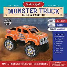 MASTER PIECES Monster Truck Buildable Wood Craft & Paint Kit