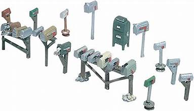 WOODLAND SCENICS HO Assorted Mailboxes
