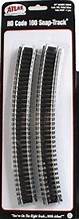 ATLAS HO Code 100 24" Radius Curve (6 pcs)