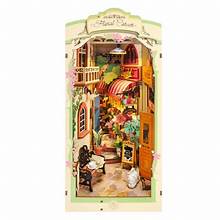 ROBOTIME Floral Corner Book Nook 3D Wooden