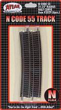 ATLAS N Code 55 Curve R21-1/4"-11.25 Degree Half Section (6 pcs/pk)