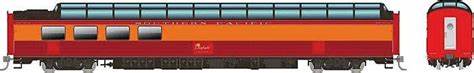 RAPIDO N Passenger Car, 3/4 Dome Lounge, SP #3606 (General Service w/ Fluted Sides)