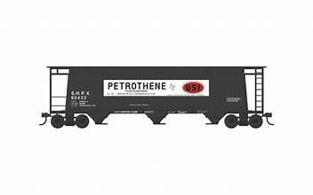BOWSER N Covered Hopper, 3-BAY Cylindrical, SHPX #60437 (Petrothene)