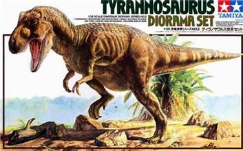 TAMIYA 1/35 Tyrannosaurus Dinosaur Diorama Set
