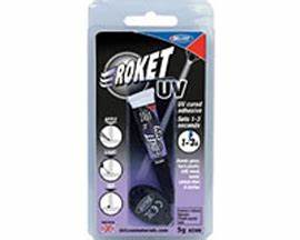 DELUXE Roket UV Cured Adhesive 5g Tube w/UV Light