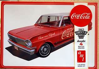 AMT 1/25 1963 Chevy II Nova Station Wagon with Cokes Crates