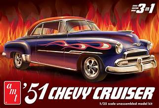 AMT 1/25 1951 Chevy Custom Cruiser  (3 IN 1)