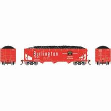 ATHEARN HO 40' Offset Coal Hopper w/Load, CB&Q #170008