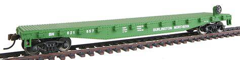 WALTHERS HO Flatcar - Ready to Run Burlington Northern