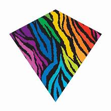 WindNSun WindDiamond Stripes Nylon Kite, 31 Inches Wide