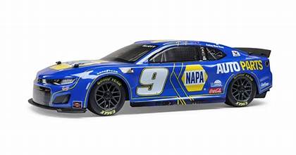 LOSI 1/12 NASCAR RC Race Car Chase Elliott No. 9 2025 NAPA Chevrolet ZL1 2S AWD Brushed On-Road (Battery & Charger Included), Blue