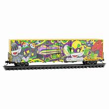 MICRO-TRAINS N Micro Mouse Madi Gras - 60' Box Car, Excess Height, Double Plug Doors