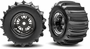 TRAXXAS T&W PADDLE TIRE/BLK CHRM WHL