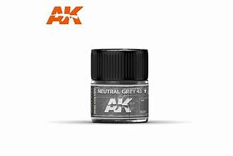 Real Colors: Neutral Grey 43 Acrylic Lacquer Paint 10ml Bottle