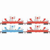 ATHEARN HO Tank Car, 42' Chemical, ACFX #73868/73869/73871/73872 (4/pk)
