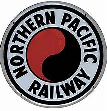 MICROSCALE Embossed Die-Cut Metal Sign -- Northern Pacific