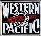 MICROSCALE Embossed Die-Cut Metal Sign -- Western Pacific