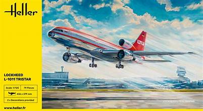 HELLER 1/125 L1011 Tristar Civilian Airliner