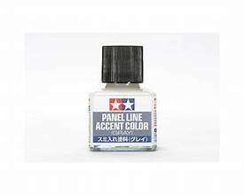 TAMIYA Light Gray Panel Line Accent Color (40ml Bottle)