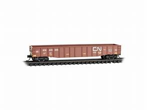 MICRO-TRAINS N Gondola, 50' Steel Side 15 Panel Fixed End,  CN/ex-ICG #245605