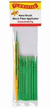 FLEX-I-FILE Nano Brush -- Knife Tip & 1 Applicator Handle/Holder (green) pkg(24)