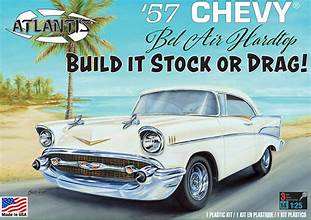 1/25 1957 Chevy Bel Air Stock/Drag Plastic Model Kit