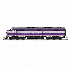 BROADWAY LIMITED N EMD E7A - Sound & DCC - Paragon4(TM) -- Atlantic Coast Line #536 (purple, silver, yell