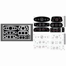 GOFER 1/24-1/25 Custom Instrument Panel w/Black & White Gauges
