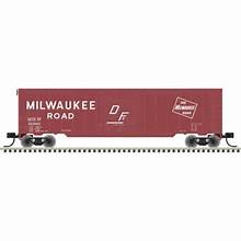 ATLAS N Boxcar, 50' Single Door, Milwaukee Road (MILW) #51588