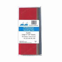 PROFILE Professional Sanding Film 3 x 8" 7.6 x 20.3cm Sheets -- Includes: 1 Each 150, 320, 480, 600 and 1000 Grit
