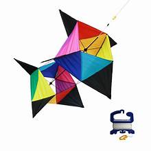 WindNSun SuperSize Revo RotoBox 3D Nylon Kite, 36 Inches Tall