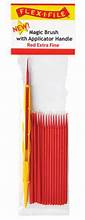 FLEX-I-FILE Magic Brush -- Extra Fine & 1 Applicator Handle/Holder (red) pkg(18)
