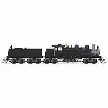 BROADWAY LIMITED No-Sound / DCC-Ready HO Class D 4-truck Shay, Unlettered, Painted Black