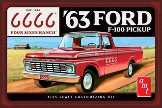 AMT 1/25 Four Sixes Ranch 1963 Ford F100 Pickup