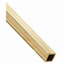 K&S 1/4"x12" Square Brass Tube .014 Wall (1)