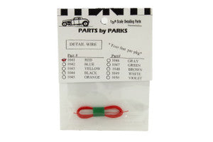 PARTS BY PARK 1/24-1/25 Red 4 ft. Detail Plug Wire