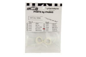 PARTS BY PARK	1/24-1/25 White 4 ft. Detail Plug Wire