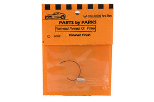 PARTS BY PARK 	1/24-1/25 Flathead Long Finned Oil Filter (Spun Aluminum)
