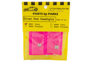 PARTS BY PARK 	1/24-1/25 Street Rod Cone Back Headlights (Satin Finish) (2)