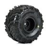 PROLINE Dreadnaught Mounted Black Wheel F/R (4) for Arrma Gorgon/Quake Grom