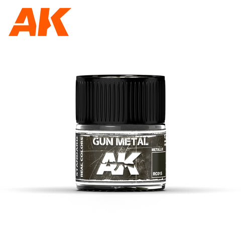 AKI Real Colors: Gun Metal Acrylic Lacquer Paint 10ml Bottle
