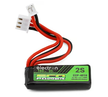 EcoPower "Electron" 2s 350 mAh 30c LiPo  w/PH2.0